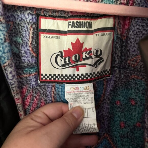 Vintage 90s Choko Heavy Duty Snowmobile Winter Coat Jacket Women's XXL Rare - Picture 3 of 12